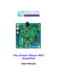 Pricom Design Dream Player MK2 AMP Owner`s Manual
