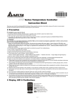 Series Temperature Controller Instruction Sheet