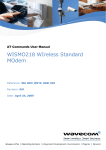 WISMO218 AT Commands User Manual