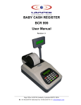 BABY CASH REGISTER BCR 999 User Manual