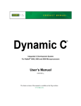 Dynamic C User`s Manual