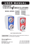 PreSet Vacuum Regulator User Manual