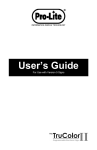 User`s Guide (PDF file) - Pro-Lite
