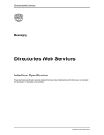 Directories Web Services