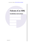 Falcom eCos SDK Installation instructions