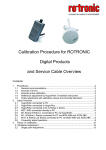 Calibration procedure for M Series