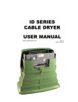 ID SERIES CABLE DRYER USER MANUAL