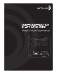 Dayton Audio SPA500 User Manual