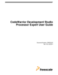 CodeWarrior Development Studio Processor Expert User Guide