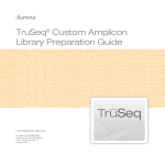TruSeq Custom Amplicon Library Preparation - Support