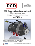 DCD Design & Manufacturing Ltd. & Manufacturing Ltd. TUF