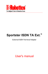 Sportster ISDN TA Ext.