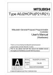Type A0J2HCPU(P21/R21) User`s Manual (Hardware)