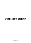 user guide of Vidi