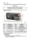 1 Fig. 1 EP563 / L – 088 RECHARGEABLE FM RADIO WITH USB