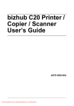 Konica Minolta bizhub C20 User Guide Manual