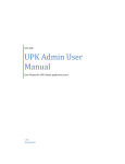 UPK Admin User Manual
