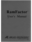 RamFactor Manual 1.5 - Applied Engineering Repository