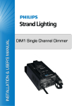DIM1 PORTABLE DIMMER OVERVIEW 1. DIM1