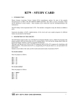 8279 – STUDY CARD - Electro Systems Associates