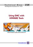 Using DAC with HIWARE Tools - Development Assistant for C