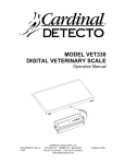 Veterinary Scale VET330WH User Manual