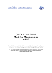 Mobile Messenger Quick Start Manual