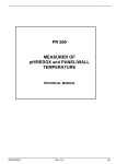 PR 500 MEASURER OF pH/REDOX and PANEL/WALL
