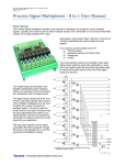 Process Signal Multiplexer - 8 to 1 User Manual