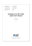 Starfinder Lite 201 Utility Quick Start Manual