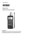 User`s Manual Model 407123 Hot Wire Thermo - Cole
