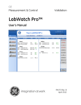 LabWatch Pro User`s Manual - Instrumetrics Engineering Ltd.