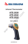 Infrared Thermometer User`s Manual ATE-2530 ATE-2532 ATE-2533