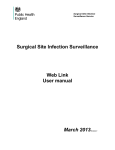 Surgical site infection surveillance: web link user manual