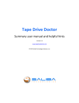 Tape Drive Doctor User Manual