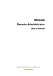 WinLock Remote Administrator User`s Manual