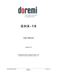 GHX-10 User Manual