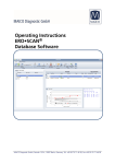 Operating Instructions ERO•SCAN Database Software