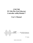 CM17202 PC/104-Plus Fast Ethernet Controller utilityModule