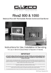 Riva2 800 & 1050 Dual Burner Installation & User Instructions