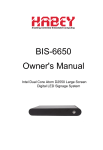 BIS-6650 User Manual