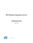 RTI Database Integration Service Getting Started Guide