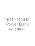 User manual English - amadeus Power Bank