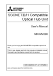 SSCNETIII/H Commpatible Optical Hub Unit User`s manual