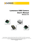 Lumenera USB Camera User`s Manual