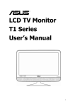 LCD TV Monitor T1 Series User`s Manual