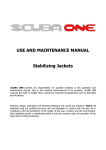 USE AND MAINTENANCE MANUAL Stabilizing Jackets