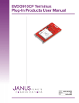 EVDO910CF User Manual - Janus Remote Communications