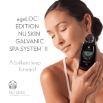 ageLOC® editiOn nU SKin GALVAniC SPA SYSteM™ ii A brilliant