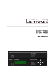 DVI-OPT-TX200 DVI-OPT-RX200 User`s Manual